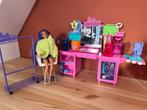 Barbie salon set, Kinderen en Baby's, Ophalen of Verzenden, Zo goed als nieuw, Barbie