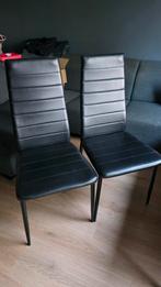 Zo goed als nieuwe eetkamerstoelen, Ophalen of Verzenden, Zo goed als nieuw, Zwart, Vier