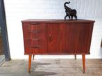 Vintage kastje dressoir lowboard Deense stijl teak jaren 60, Gebruikt, Teakhout, 50 tot 100 cm, 25 tot 50 cm