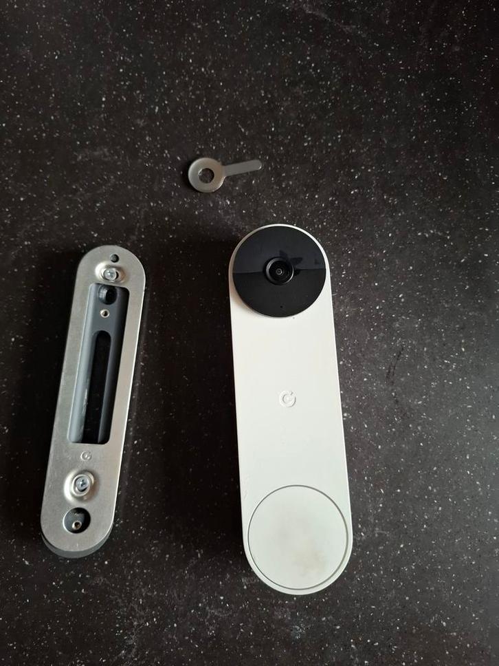 Google Nest Deurbel (Batterij), Doe-het-zelf en Verbouw, Alarmsystemen, Zo goed als nieuw, Compleet systeem, Beweging, Draadloos