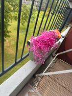 Balkon bloembakken met kunstbloemen, Tuin en Terras, Ophalen, Zo goed als nieuw