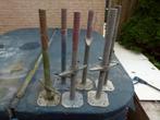 Steiger Spindels, stelpoten. Layher 6 stuks, Doe-het-zelf en Verbouw, Steigers, Ophalen, Gebruikt, Overige typen, 2 tot 5 meter