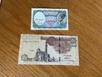 Egypte P71 + P190A: UNC, Ophalen of Verzenden, Egypte, Los biljet