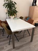 Eettafel hoogglans, Huis en Inrichting, Tafels | Eettafels, Ophalen of Verzenden, Zo goed als nieuw, Rechthoekig, 50 tot 100 cm