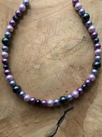 Nieuw! Amethist paarse ketting van matte kralen, Verstelbaar, Paars, Nieuw, Ophalen of Verzenden