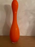 Oranje glazen vaas 50 cm hoog, Huis en Inrichting, Woonaccessoires | Vazen, Minder dan 50 cm, Glas, Oranje, Ophalen of Verzenden