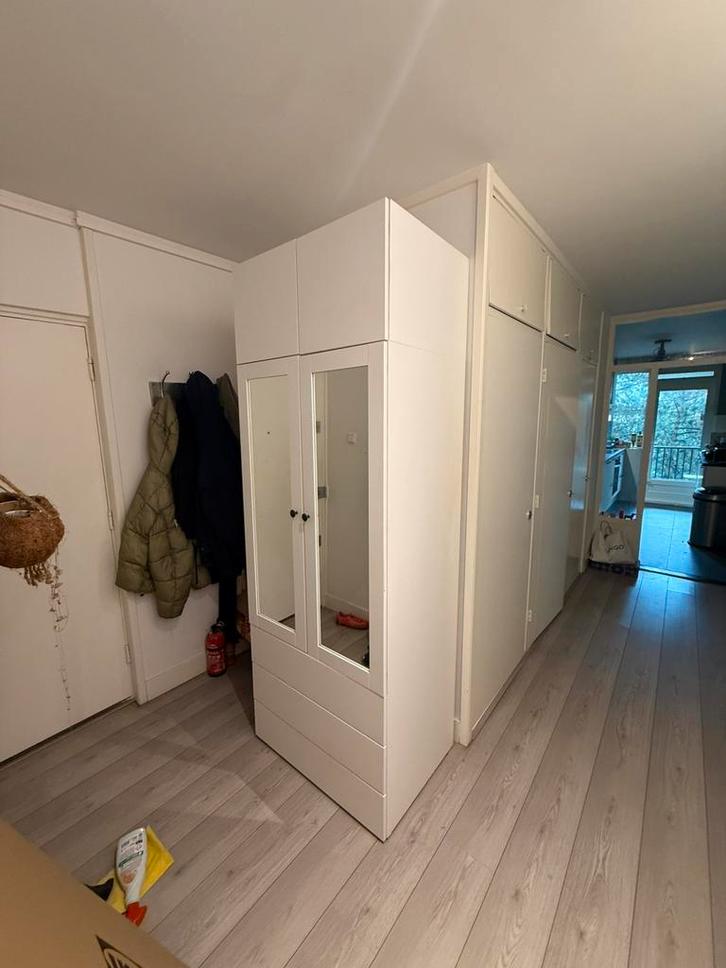 Ikea kledingkast met bijpassende bovenkast, Huis en Inrichting, Kasten | Kledingkasten, Gebruikt, 150 tot 200 cm, 50 tot 100 cm