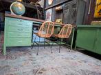 Groene Vintage Werkbank Bureau, Ophalen, Gebruikt, Bureau