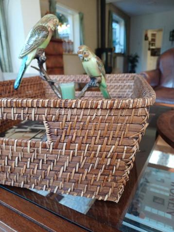 Handmade Myanmar Riet Mand brocante wicker tijdschrift quilt beschikbaar voor biedingen