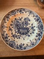 Delfts blauw wandbord 32cm doorsnee, Antiek en Kunst, Ophalen of Verzenden