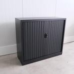 Roldeurkast, Zwart, 120x45x105cm (bxdxh), 1legbord, RD115, Gebruikt, 100 tot 150 cm, -, 100 tot 150 cm