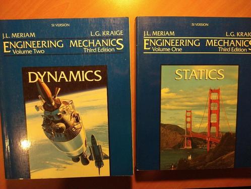 Engineering Mechanics Volume 1 Statics + Volume 2 Dynamics, Boeken, Techniek, Zo goed als nieuw, Werktuigbouwkunde, Ophalen of Verzenden