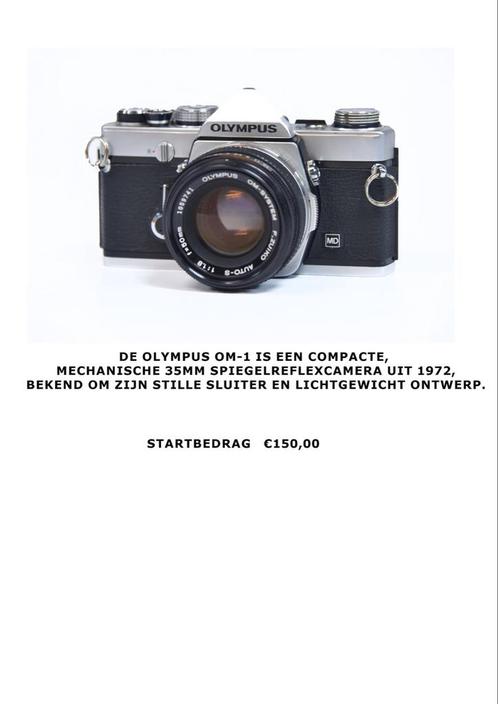Olympus OM-1 spiegelreflexcamera, Audio, Tv en Foto, Fotocamera's Analoog, Gebruikt, Spiegelreflex, Olympus, Ophalen of Verzenden
