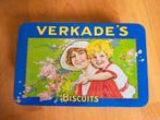 Verkade koektrommel, Verzamelen, Blikken, Ophalen of Verzenden, Gebruikt, Koek(jes), Verkade