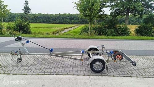 Marlin | Boottrailer | 750 kg. | 5 meter | Centeerset, Watersport en Boten, Boottrailers, Gebruikt, Sloepentrailer, Minder dan 1500 kg
