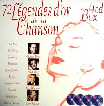 4 Cd’s met 72 chansons in een box  beschikbaar voor biedingen