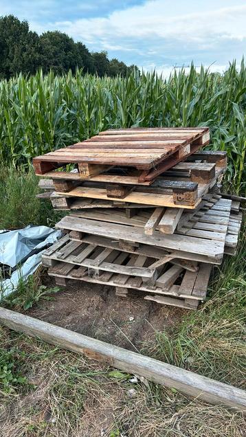 Gratis pallets diverse maten om op te stoken  beschikbaar voor biedingen