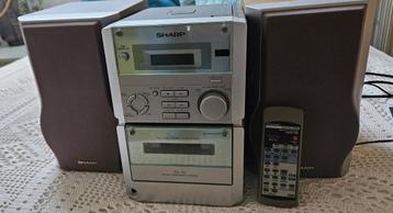 CD speler, radio, cassette recorder in 1/ stereo SHARP beschikbaar voor biedingen