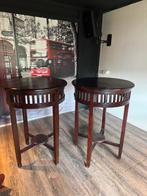 2 stijlvolle houten bartafels, statafels, 110 cm, Ø 78 cm, Ophalen, Zo goed als nieuw