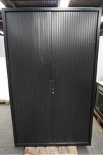 Zwarte archiefkast, kantoorkast roldeurkast dossierkast