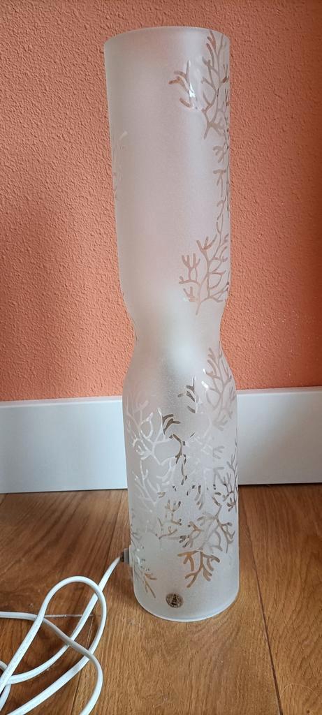 Vintage Ikea Michiko Nakata Lamp, Huis en Inrichting, Lampen | Tafellampen, Zo goed als nieuw, Minder dan 50 cm, Glas, Metaal