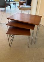 Setje Brabantia “nesting” tafeltjes, Huis en Inrichting, Tafels | Bijzettafels, Minder dan 55 cm, Gebruikt, Metaal of Aluminium
