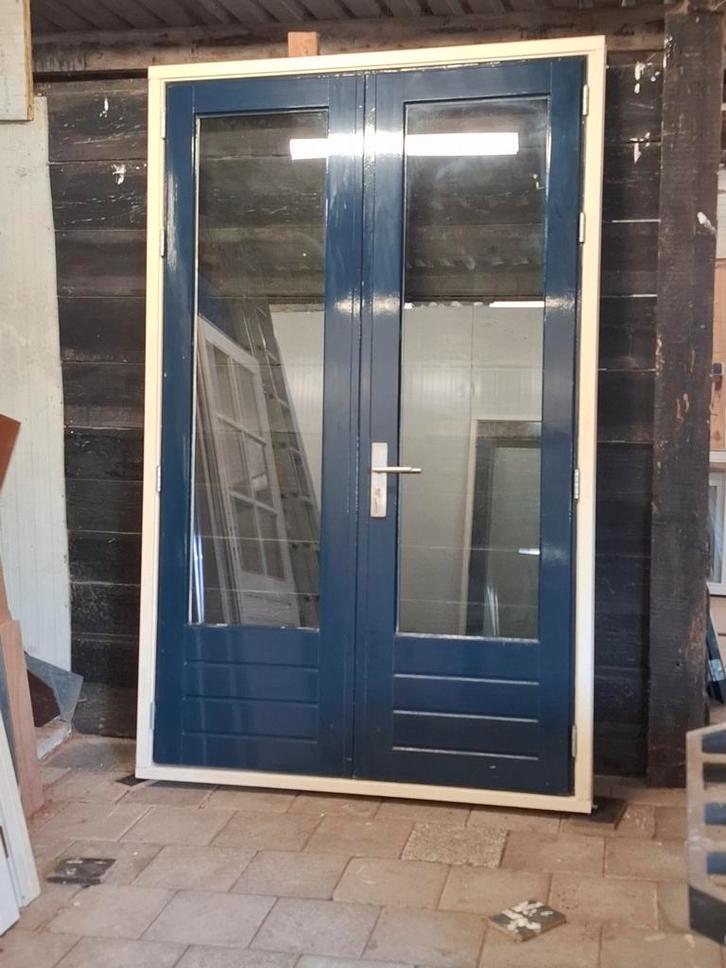 Openslaande deuren. Tuindeuren. Terras deuren. Pui, Doe-het-zelf en Verbouw, Kozijnen en Schuifpuien, Zo goed als nieuw, Deurkozijn