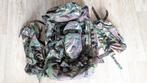 Woodland 60L met daypacks en Pio Schop!, Verzamelen, Militaria | Algemeen, Ophalen of Verzenden