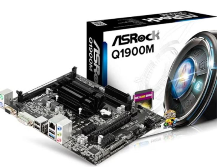 ASRock Q1900M onboard cpu, Computers en Software, Moederborden, Gebruikt, Verzenden