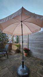 Parasol met hoes en verrijdbare voet, Ophalen, Gebruikt, 1 tot 2 meter, Stokparasol