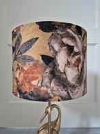Nieuwe velours ronde lampenkap botanisch hotelchique, Ophalen of Verzenden, Nieuw, Rond, Minder dan 25 cm
