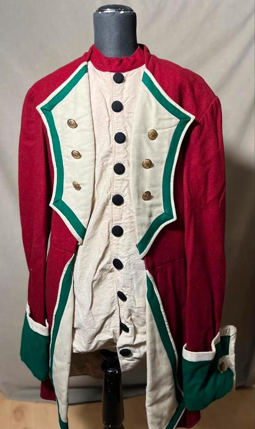 Antieke napoleontische militaire toneel jas., Kleding | Heren, Carnavalskleding en Feestkleding, Gedragen, Carnaval, Maat 52/54 (L)