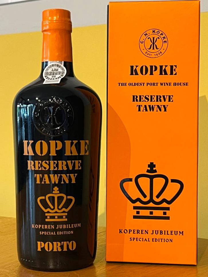 Kopke Reserve Tawny Koperen Jubileum Special Edition, Verzamelen, Wijnen, Zo goed als nieuw, Port, Spanje, Vol, Ophalen of Verzenden