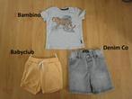 Stoere zomer set maat 74, Kinderen en Baby's, Babykleding | Maat 74, Ophalen of Verzenden, Zo goed als nieuw, Setje, Denim Co Babyclub Bambino
