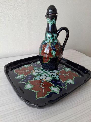 Te koop:Regina Cordoba Gouda Plateel Set: Kruik & Schaaltje beschikbaar voor biedingen