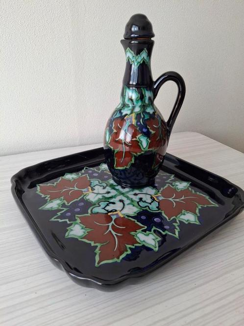 Te koop:Regina Cordoba Gouda Plateel Set: Kruik & Schaaltje, Antiek en Kunst, Antiek | Keramiek en Aardewerk, Ophalen