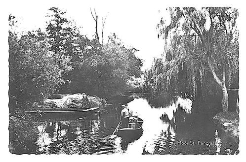 990502 St Pancras 1959 NH Gelopen met postzegel, Verzamelen, Ansichtkaarten | Nederland, Gelopen, Noord-Holland, 1940 tot 1960