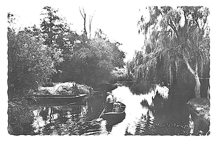 990502 St Pancras 1959 NH Gelopen met postzegel, Verzamelen, Ansichtkaarten | Nederland, Gelopen, Noord-Holland, 1940 tot 1960