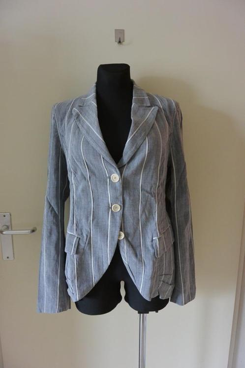 Designer HIGH jasje 40 grijs wit NIEUW, Kleding | Dames, Jasjes, Kostuums en Pakken, Nieuw, Jasje, Maat 38/40 (M), Grijs, Ophalen of Verzenden