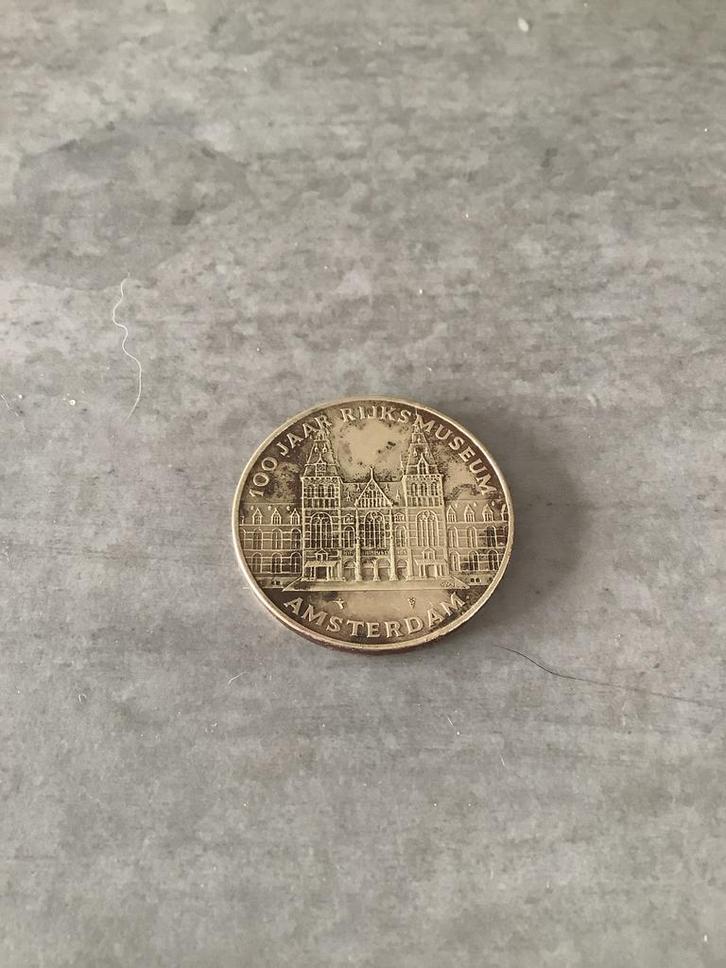 100 Jaar Rijksmuseum Amsterdam Penning, Postzegels en Munten, Penningen en Medailles, Overige materialen, Nederland, Ophalen of Verzenden