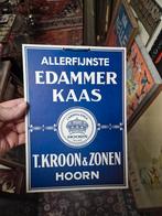 Edammer kaas Hoorn reclamebord karton, Verzamelen, Merken en Reclamevoorwerpen, Ophalen of Verzenden, Gebruikt, Reclamebord