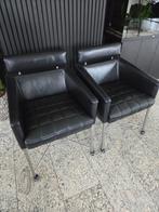 eetkamerstoelen leder, Ophalen, Zo goed als nieuw, Zwart, Vier