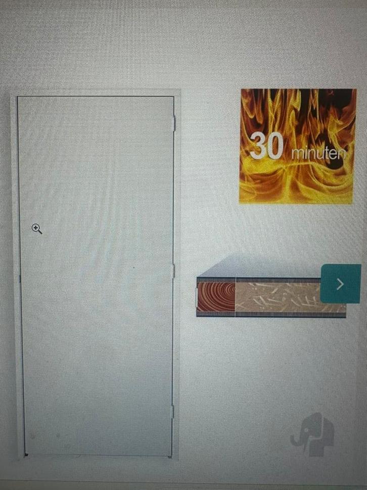 Deur-Kozijn-Combinatie  brandwerende / volspaan deuren, Doe-het-zelf en Verbouw, Deuren en Horren, Nieuw, Binnendeur, 200 tot 215 cm