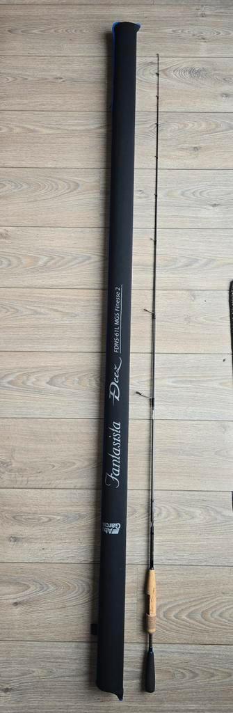 Abu garcia fantasista deez FNDS-61L MGS Finesse 2, Watersport en Boten, Hengelsport | Roofvissen, Zo goed als nieuw, Werphengel