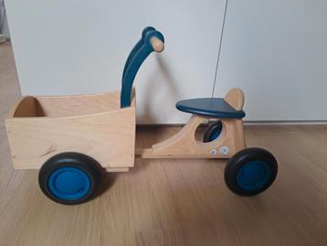 Van Dijk Toys Bakfiets - Blauw - Loopfiets beschikbaar voor biedingen