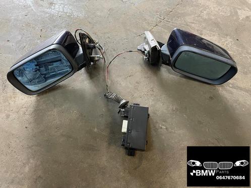 Spiegel links rechts Bmw 5-Serie E39 facelift orient blauw, Auto-onderdelen, Spiegels, BMW, Gebruikt, Ophalen of Verzenden
