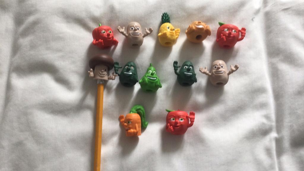 Poppetjes voor op een potlood spaaractie, Verzamelen, Poppetjes en Figuurtjes, Ophalen of Verzenden, Zo goed als nieuw