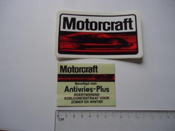 sticker oud FORD MOTORCRAFT auto oldtimer onderhoud dealer beschikbaar voor biedingen