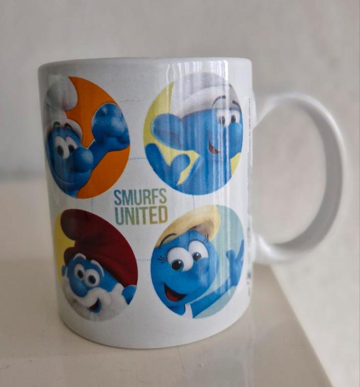 Beker Smurfen, Verzamelen, Smurfen, Zo goed als nieuw, Gebruiksvoorwerp, Verschillende Smurfen, Ophalen of Verzenden