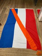 Grote Nederlandse vlag incl lood en wimpel 220x140, Diversen, Vlaggen en Wimpels, Zo goed als nieuw, Ophalen